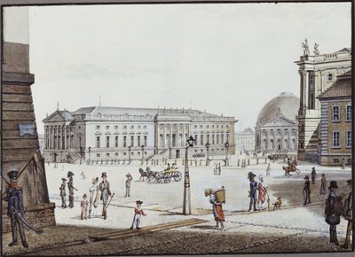 De Opernplatz, Berlijn door F.A. Calau